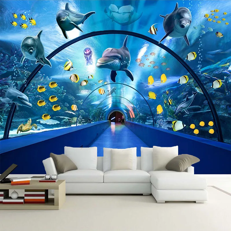 Wedding Zoo - Custom Wallpaper Wall Painting Underwater World