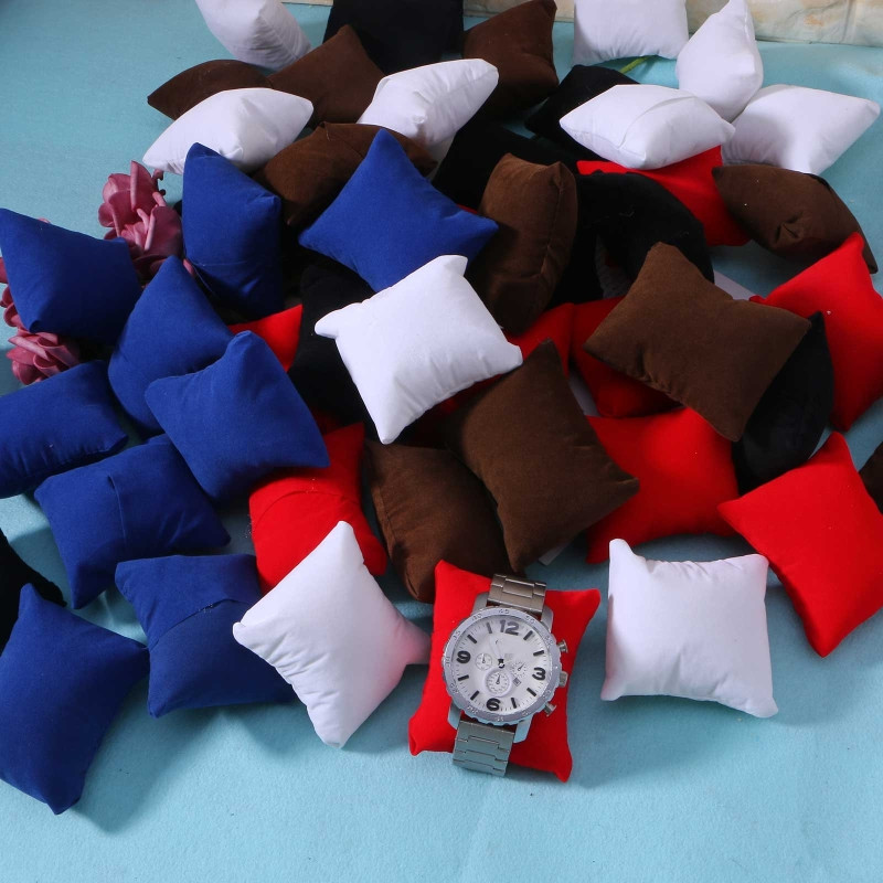 Ring Bearer Pillow - 10Pcs/Set Velvet Bracelet Watch Pillow Multicolor