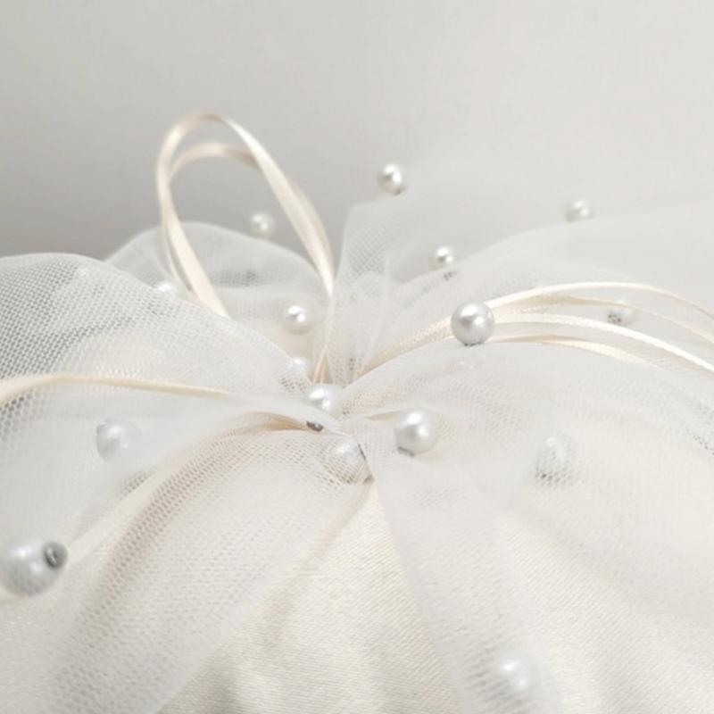 31BB Handmade Pearls Cushion W - Ring Bearer Pillow ulasan dan harga