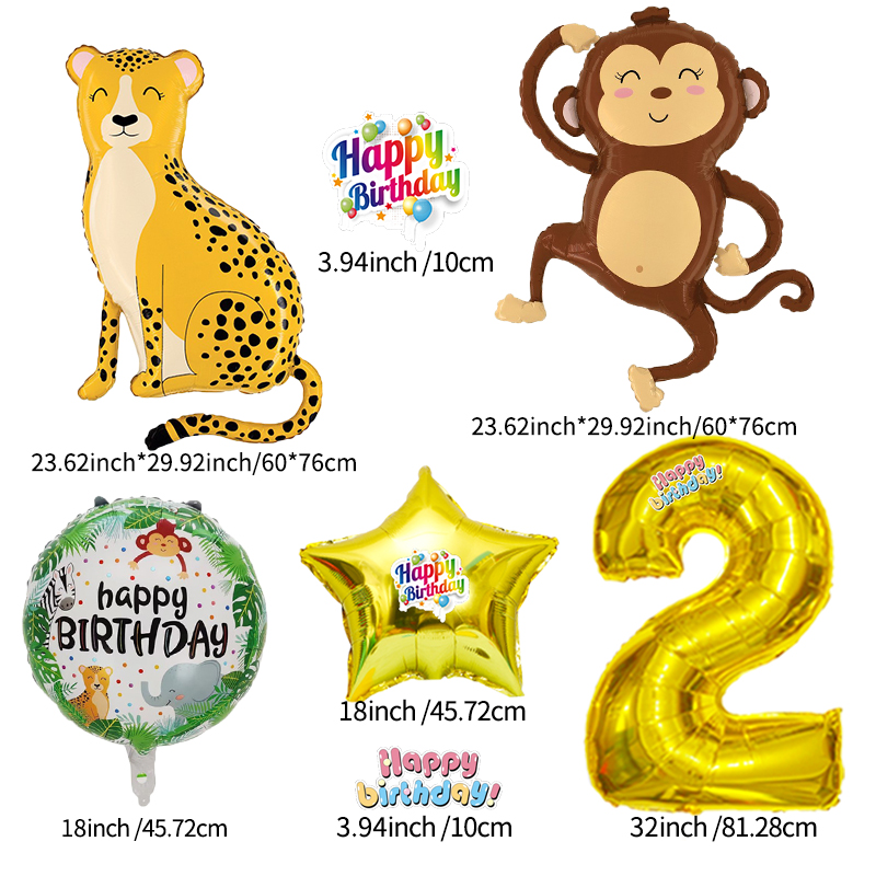 Monkey Leopard Zoo Numbers 0-9 - Wedding Zoo ulasan dan harga