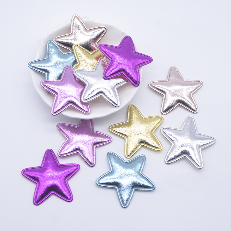 50Pcs 40mm Leather Star Appliq - Wedding Superstar ulasan dan harga