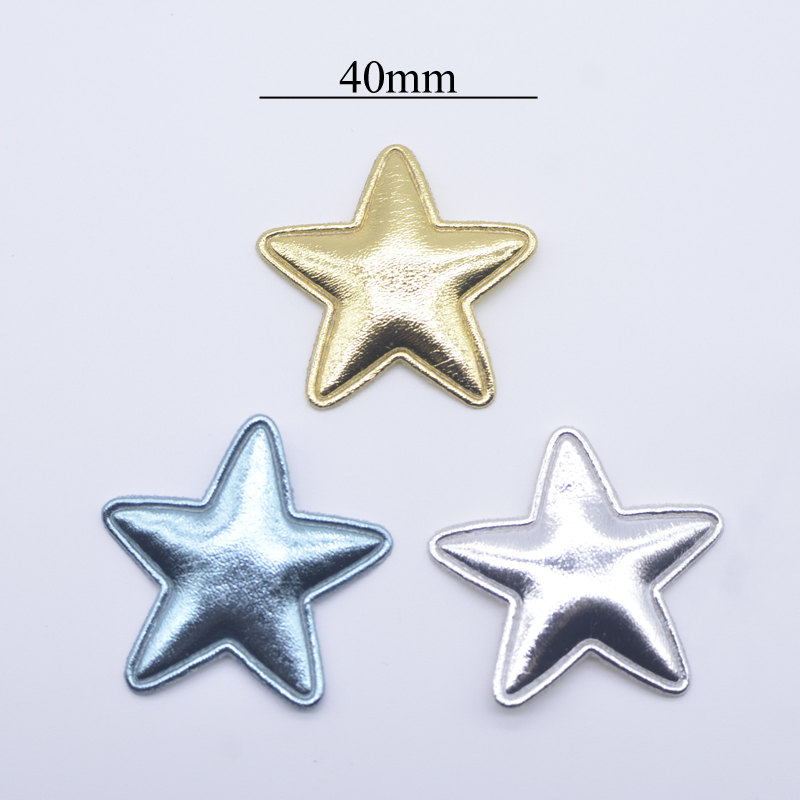 50Pcs 40mm Leather Star Appliq - Wedding Superstar ulasan dan harga
