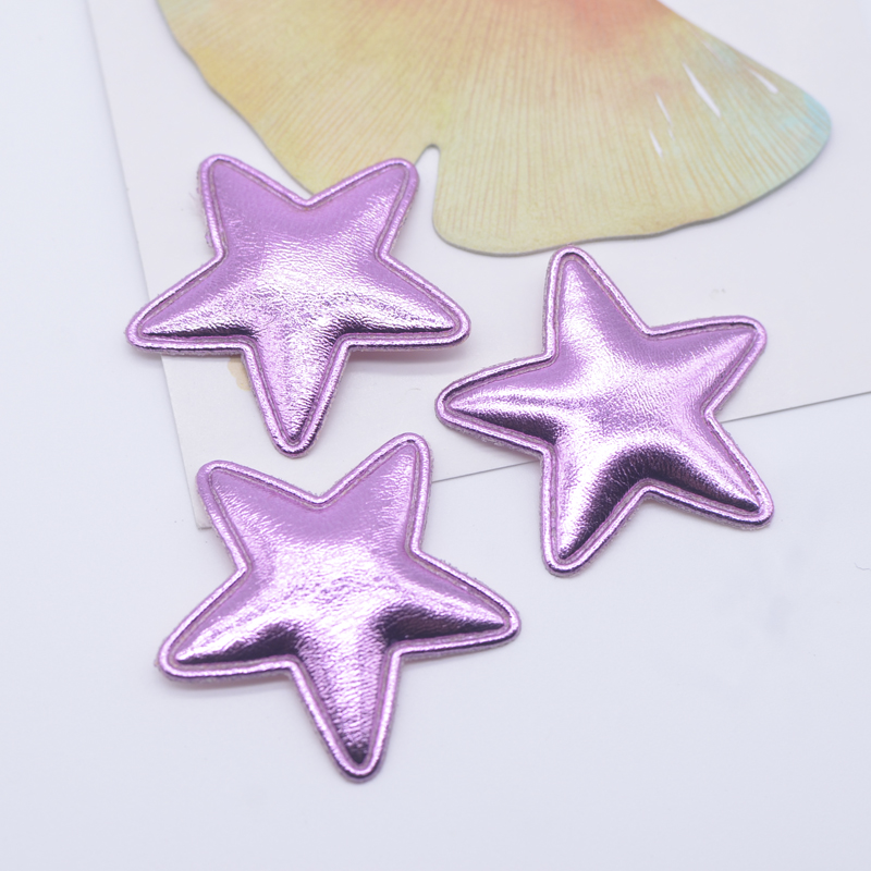 50Pcs 40mm Leather Star Appliq - Wedding Superstar ulasan dan harga