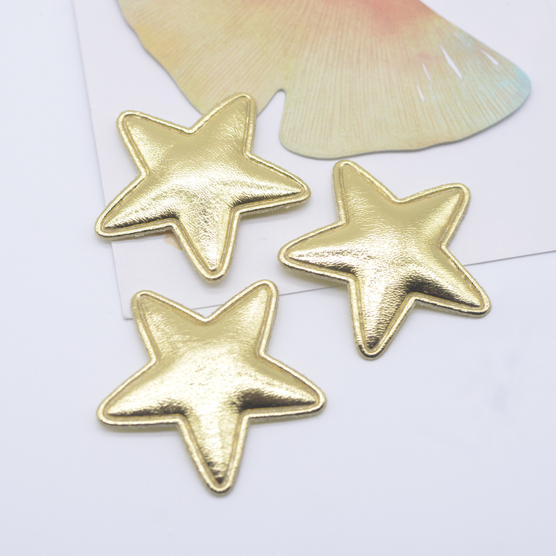50Pcs 40mm Leather Star Appliq - Wedding Superstar ulasan dan harga