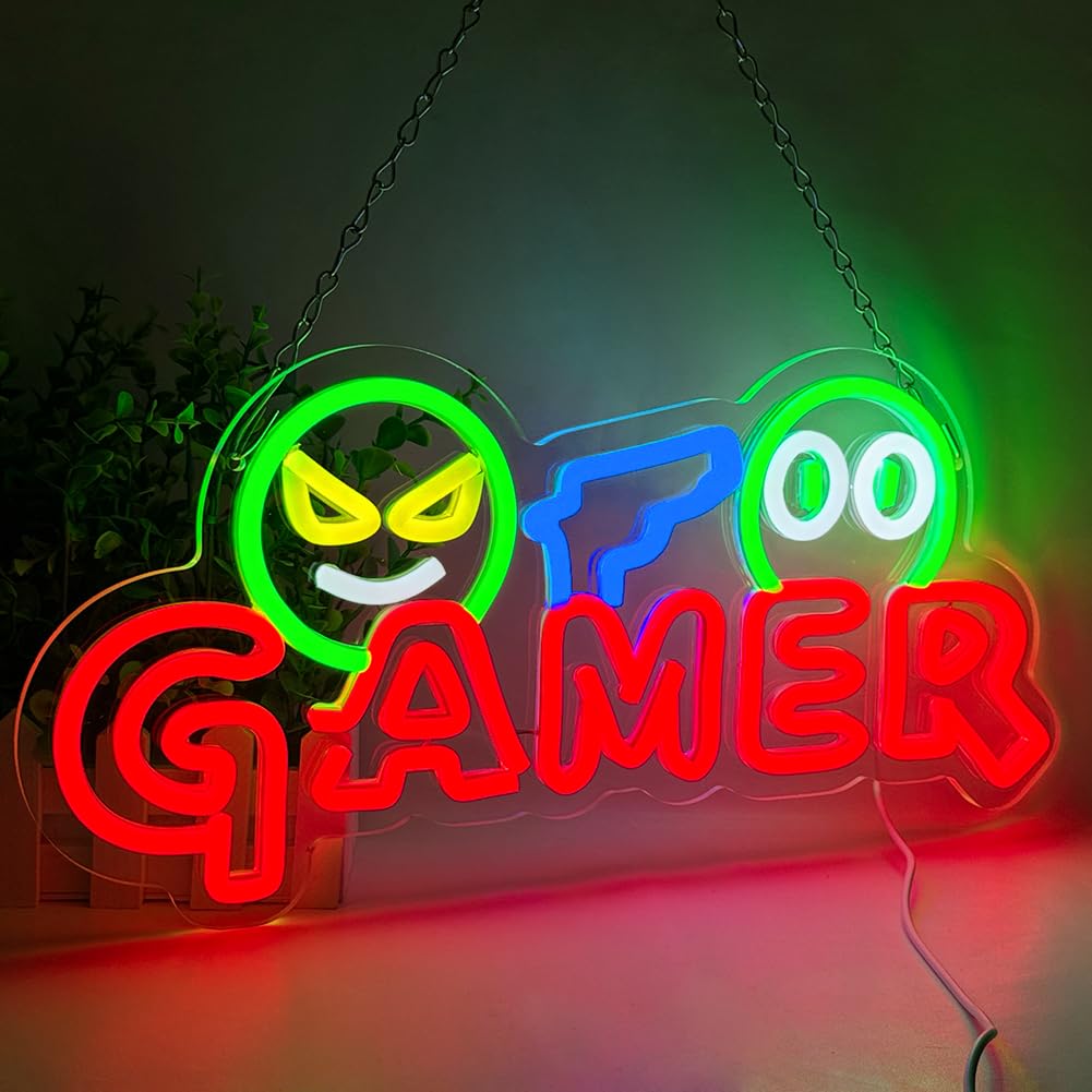 Gamer Neon Sign LED Wall Light - Wedding Zone ulasan dan harga