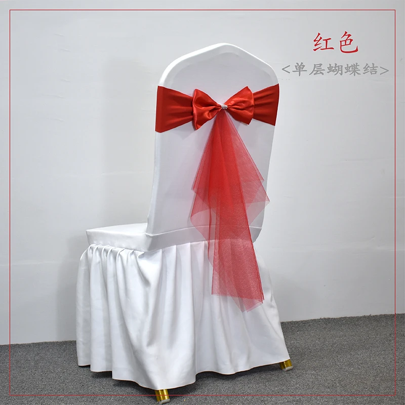 10 50pcs Spandex Chair Sashes  - Chair Sash Organza ulasan dan harga