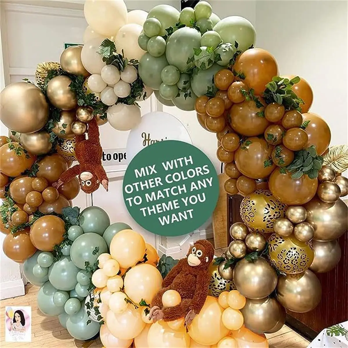 105Pcs Jungle Animal Balloon G - Wedding Zoo ulasan dan harga
