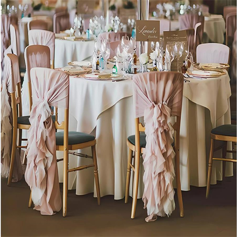 Bamboo Chair decorations Chiav - Chair Sash Organza ulasan dan harga