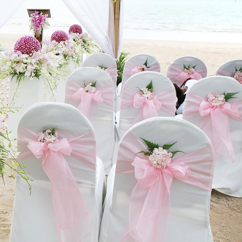 Organza Chair Sashes Bows 100/ - Chair Sash Organza ulasan dan harga