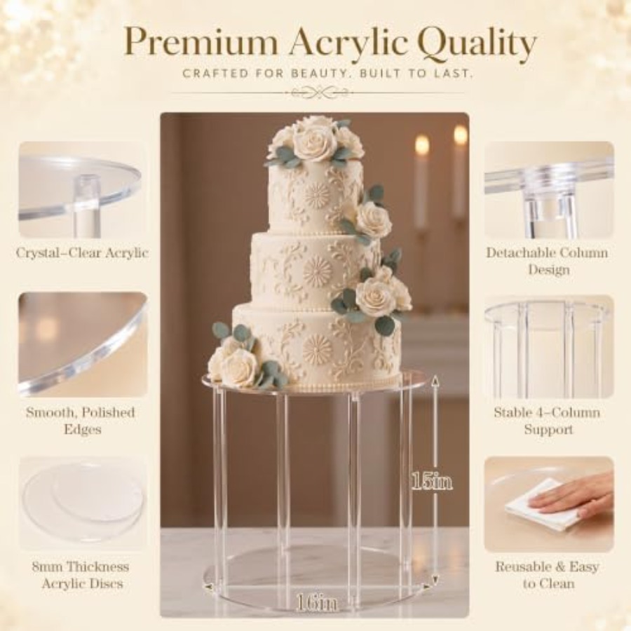 16 Inch Acrylic Fountain Separ - Wedding Fountain ulasan dan harga