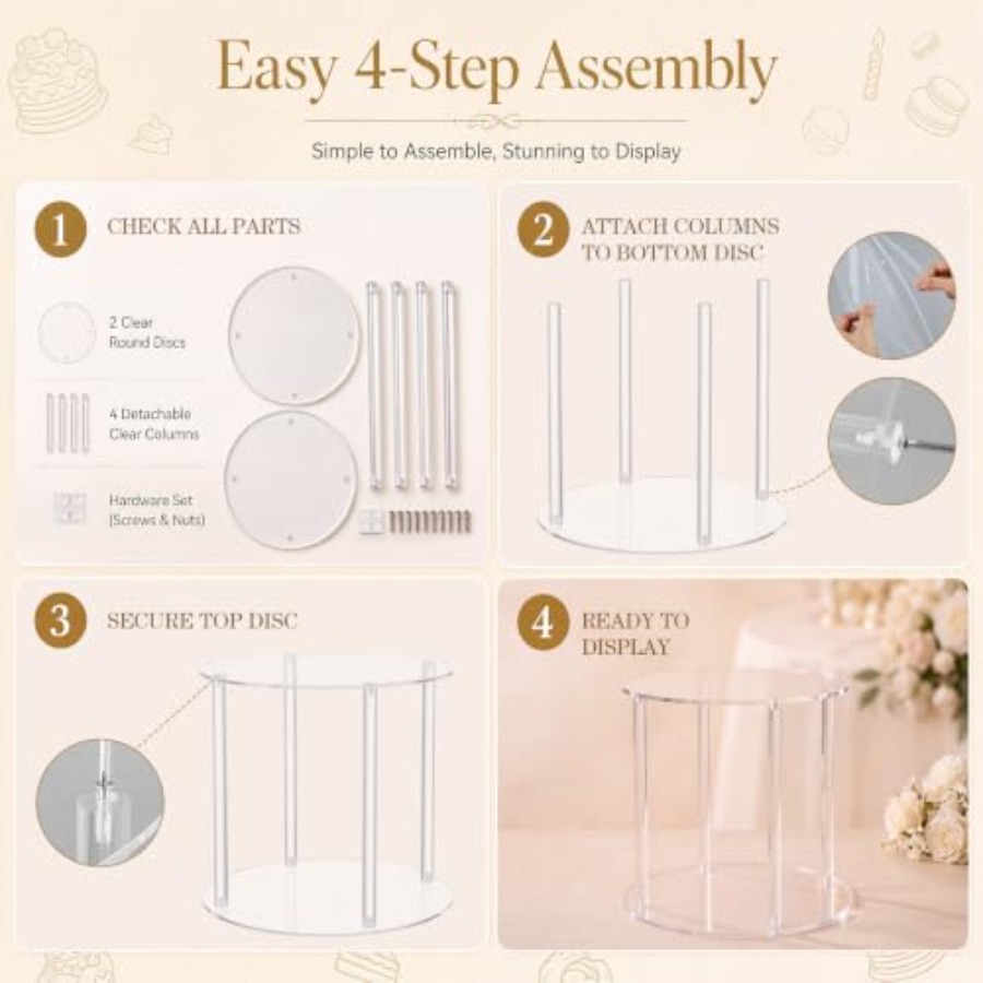 16 Inch Acrylic Fountain Separ - Wedding Fountain ulasan dan harga