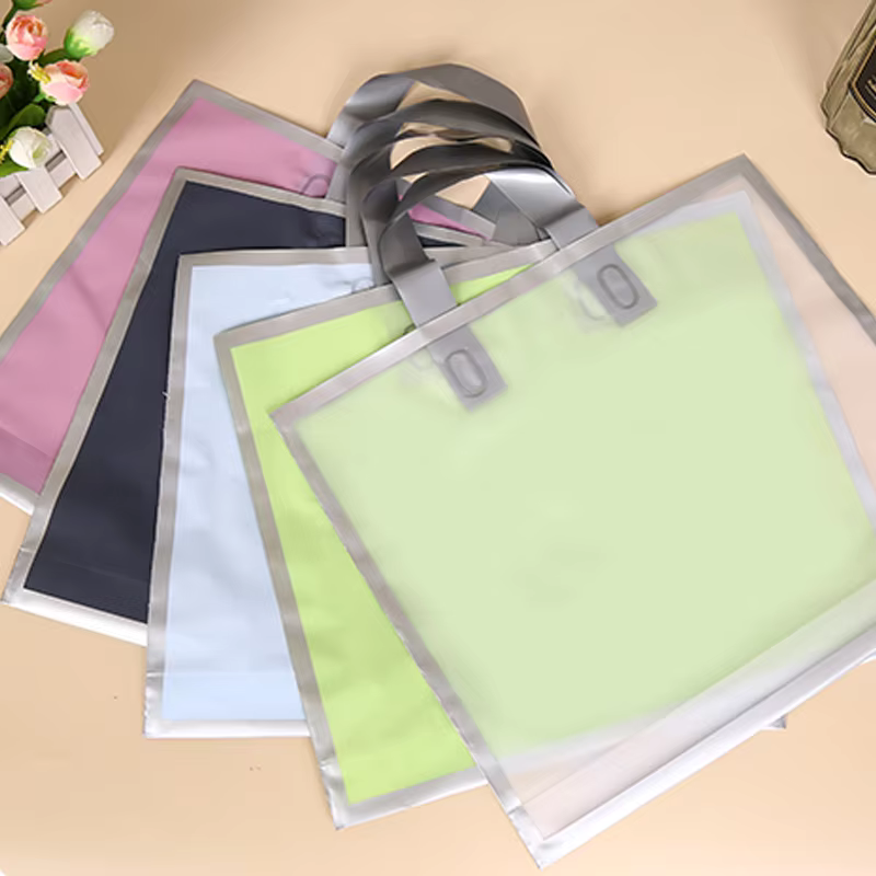 50Pcs Frosted hand shopping ba - Wedding Supply Store ulasan dan harga