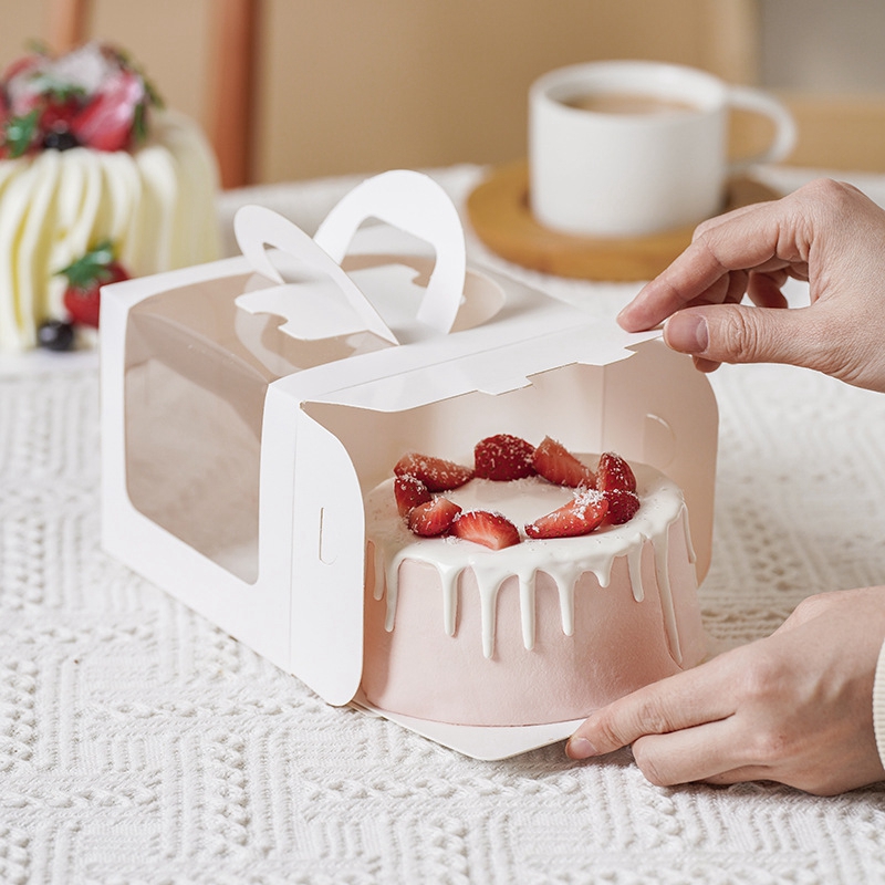 10Pcs Cake Box with Clear Wind - Wedding Cake Supply ulasan dan harga