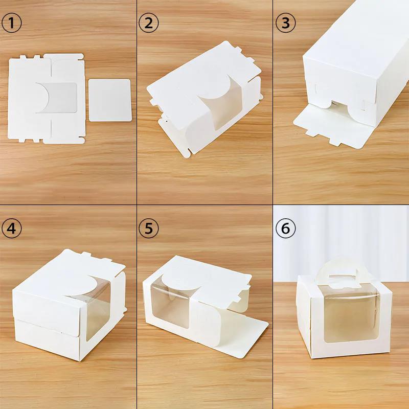 10Pcs Cake Box with Clear Wind - Wedding Cake Supply ulasan dan harga