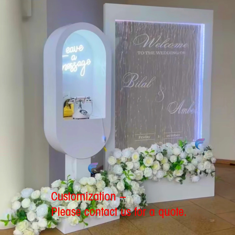 custom.Custom Glass Waterfall  - Wedding Fountain ulasan dan harga