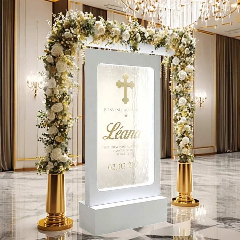 custom.Custom Glass Waterfall  - Wedding Fountain ulasan dan harga