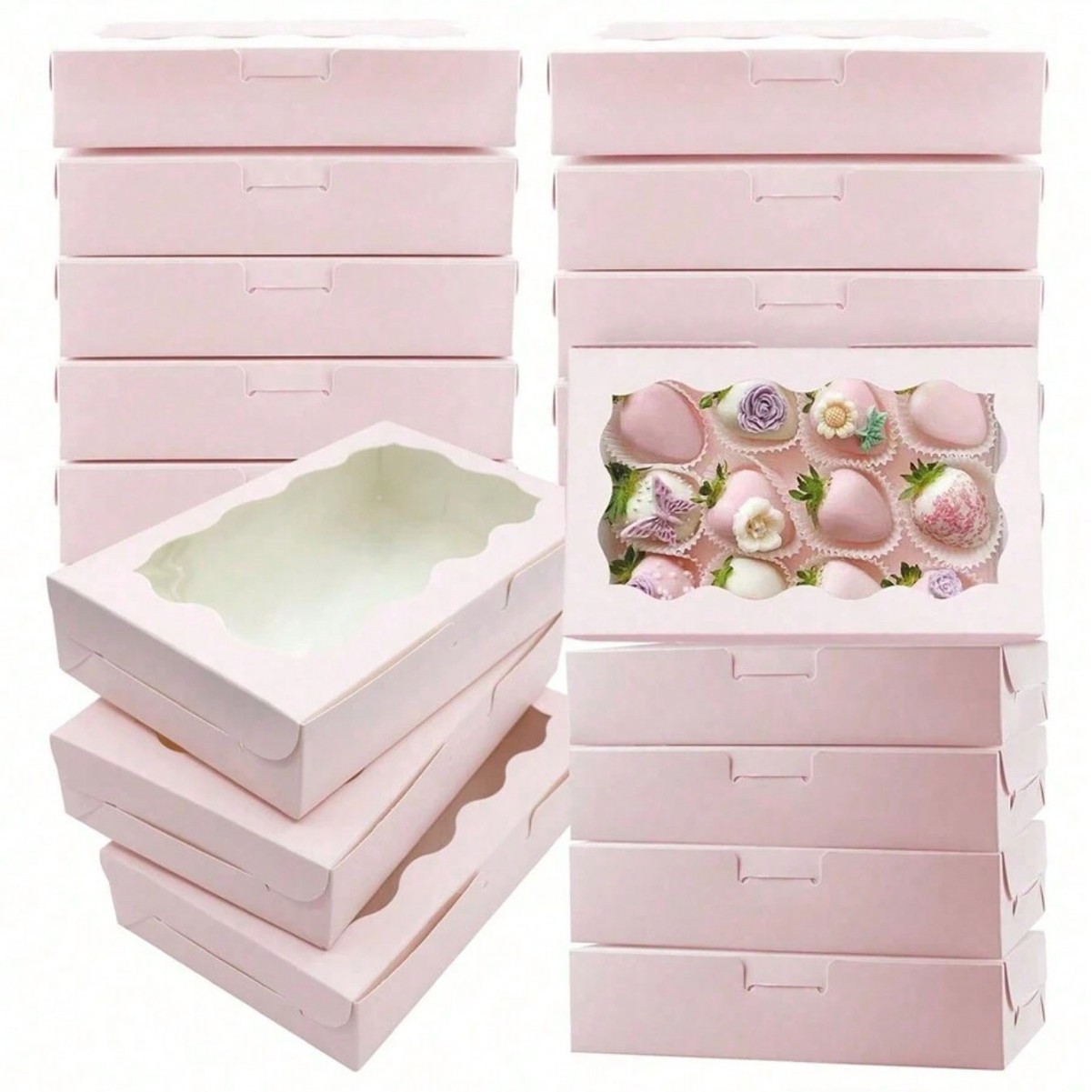 10/30/50Pcs Kraft Paper Cake C - Wedding Cake Supply ulasan dan harga