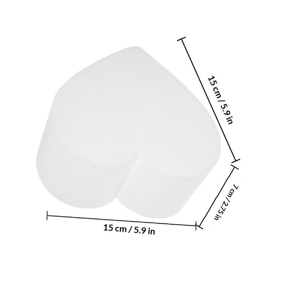 4Pcs Heart Foam Cake Dummy Cak - Wedding Cake Supply ulasan dan harga