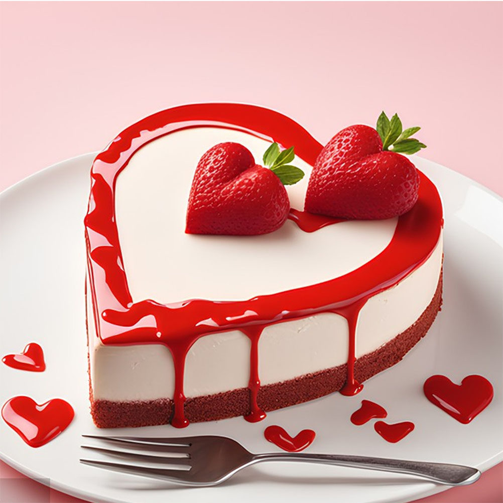 4Pcs Heart Foam Cake Dummy Cak - Wedding Cake Supply ulasan dan harga