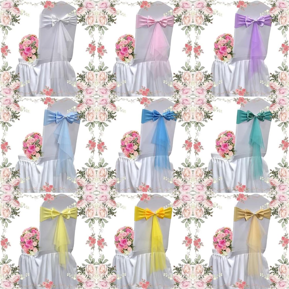 Classic European Style Bow Org - Chair Sash Organza ulasan dan harga