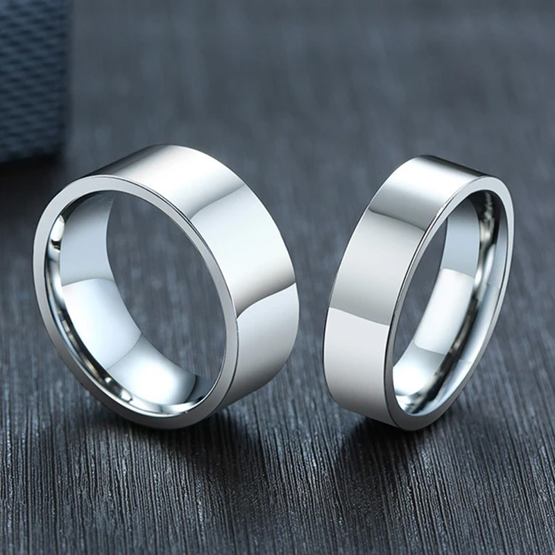 3/4/6/8mm Wide Stainless Steel - Wedding Zone ulasan dan harga