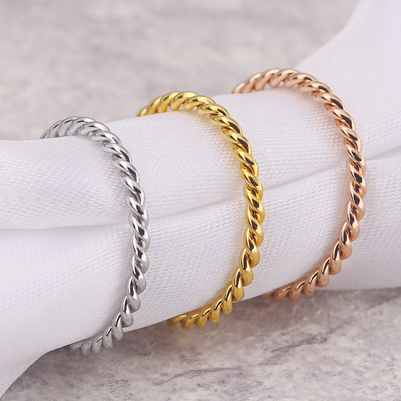 Minimalist Stainless Steel Rin - Wedding Zone ulasan dan harga
