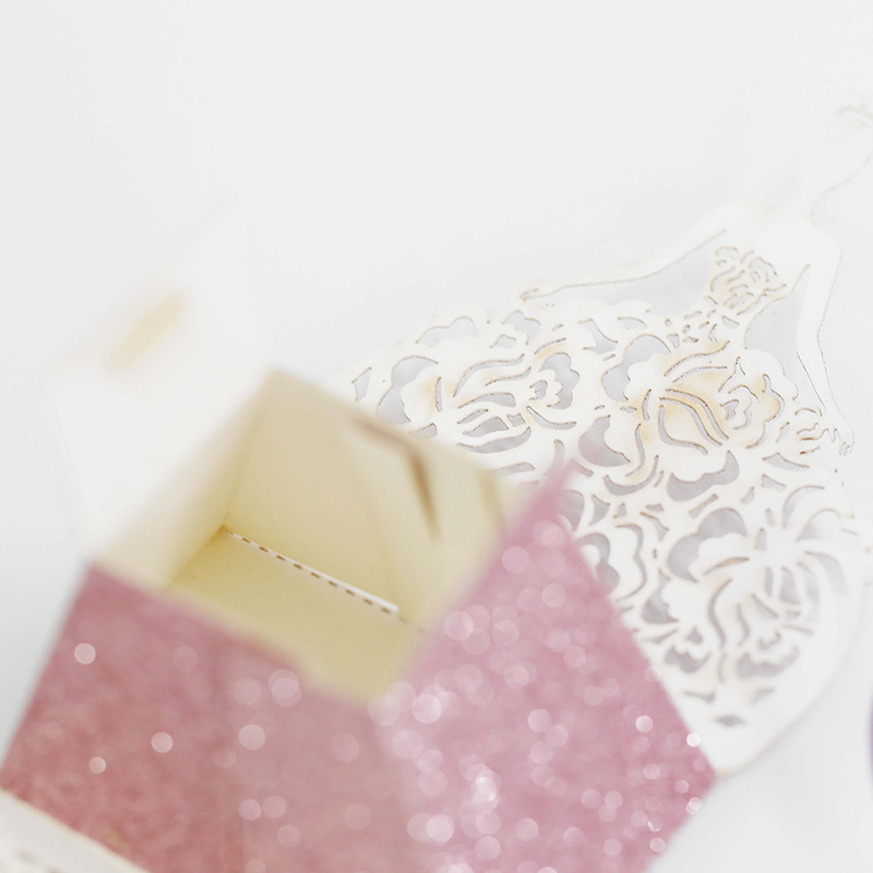 10Pcs/set Bride Flower Dresses - Wedding Favor Box ulasan dan harga