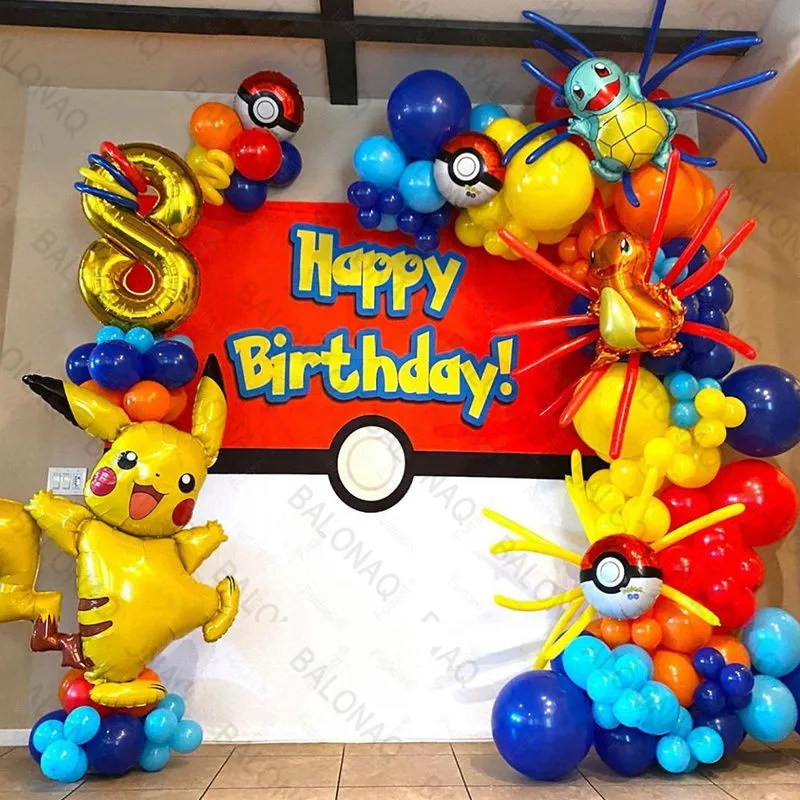 84pcs Pikachu Party Balloons G - Wedding Day Supply Kit ulasan dan harga