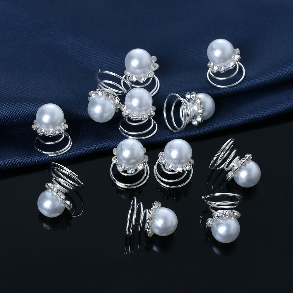 12Pcs Bridal Crystal Pearl Flo - Wedding Supply Store ulasan dan harga
