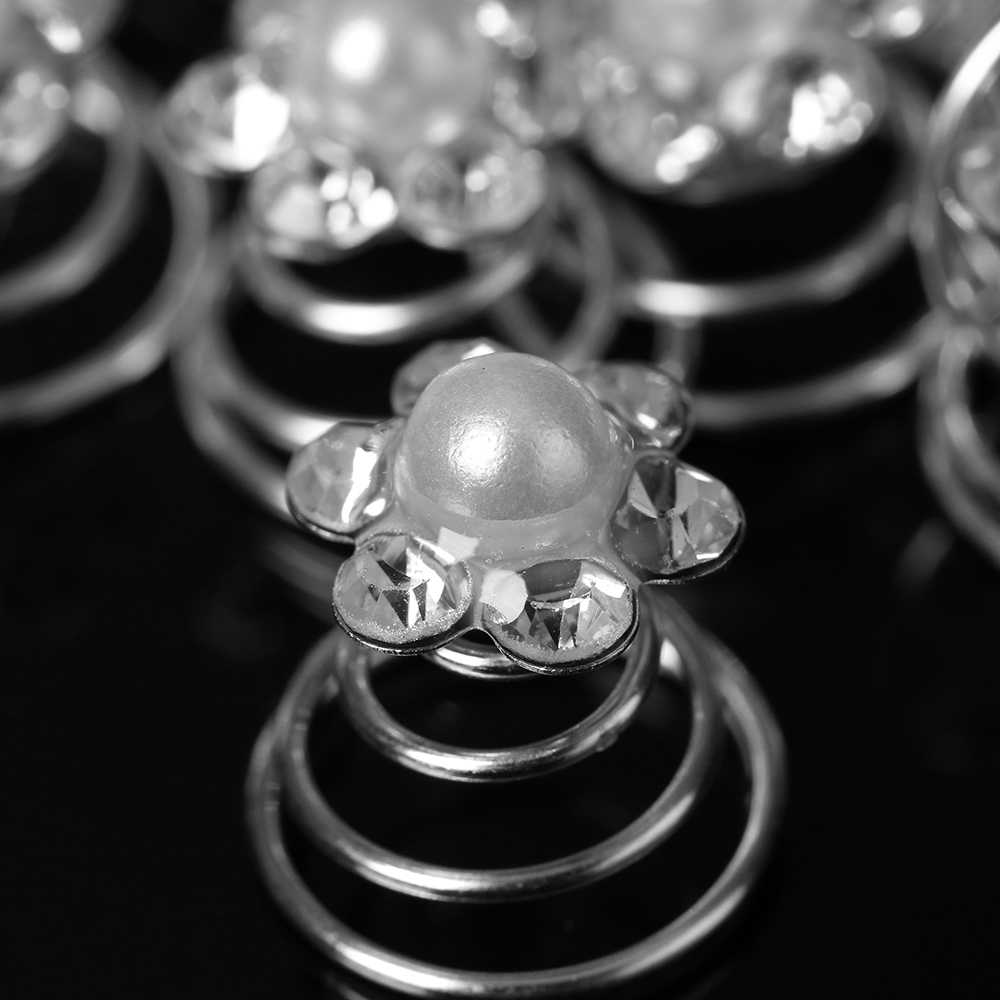 12Pcs Bridal Crystal Pearl Flo - Wedding Supply Store ulasan dan harga