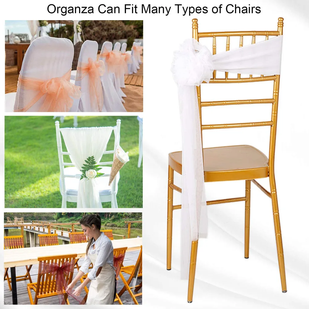 Wholesale 10/50 Pack Organza B - Chair Sash Organza ulasan dan harga