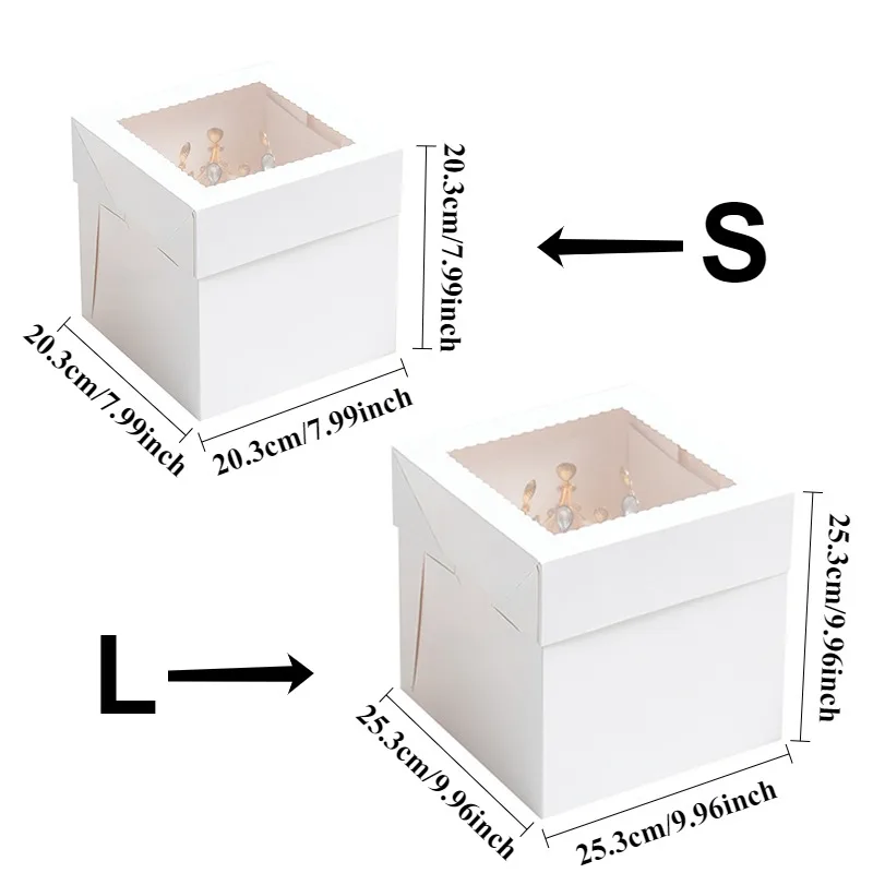 yes2/4/6PCS Disposable White C - Wedding Cake Supply ulasan dan harga