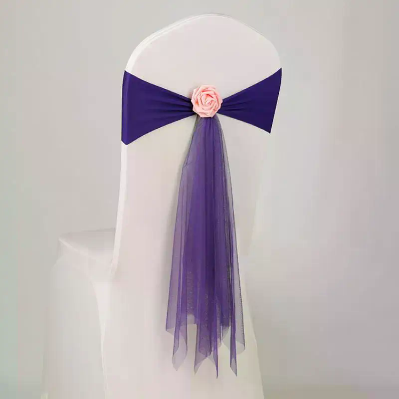 Organza Chair Sashes Flower Sp - Chair Sash Organza ulasan dan harga