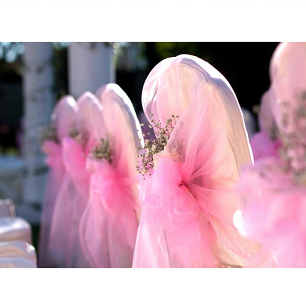900M Organza Roll Fabric Light - Chair Sash Organza ulasan dan harga