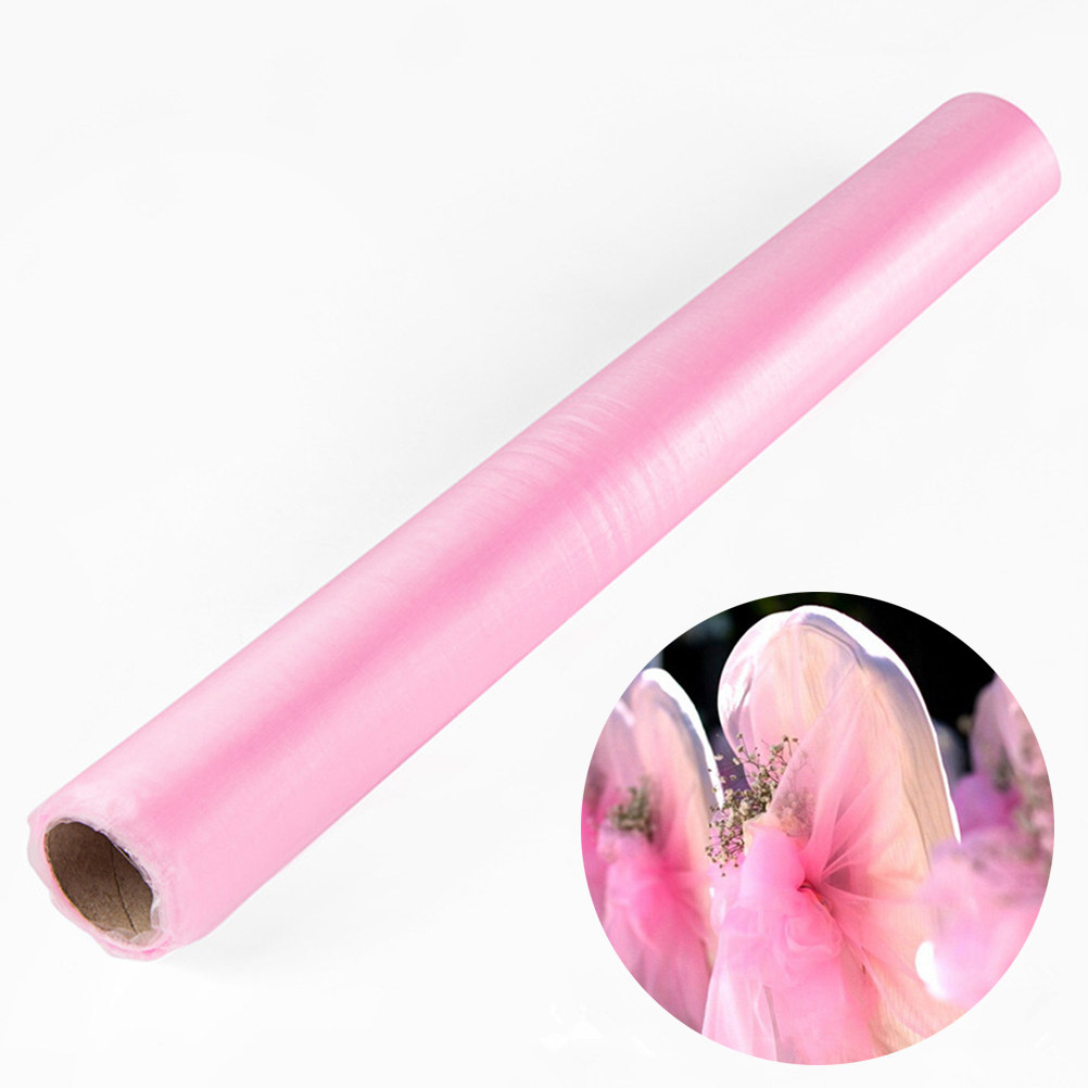 900M Organza Roll Fabric Light - Chair Sash Organza ulasan dan harga