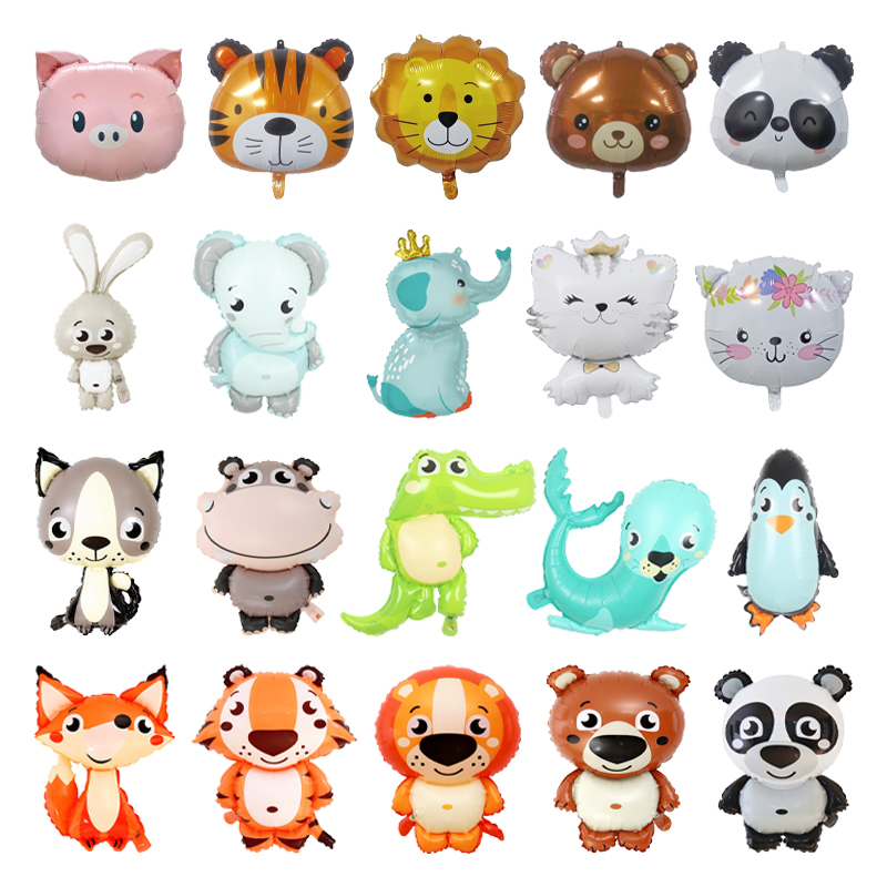 Q-version Animal Foil Balloons - Wedding Zoo ulasan dan harga