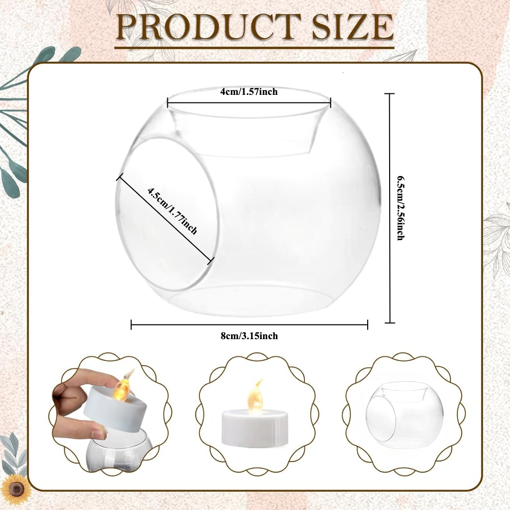 6/12pcs Glass Round Hollow Can - Wedding Fountain ulasan dan harga