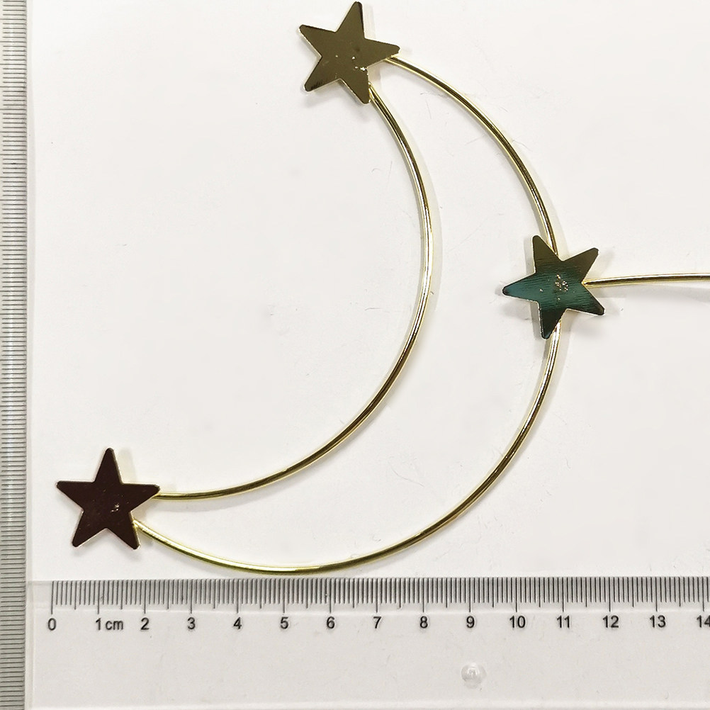4Pcs Cake Topper Gold Star Moo - Wedding Cake Supply ulasan dan harga