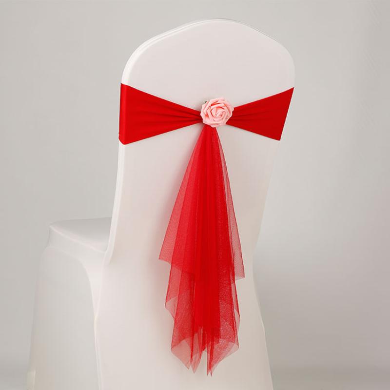 1 Pcs Organza Chair Sashes Flo - Chair Sash Organza ulasan dan harga