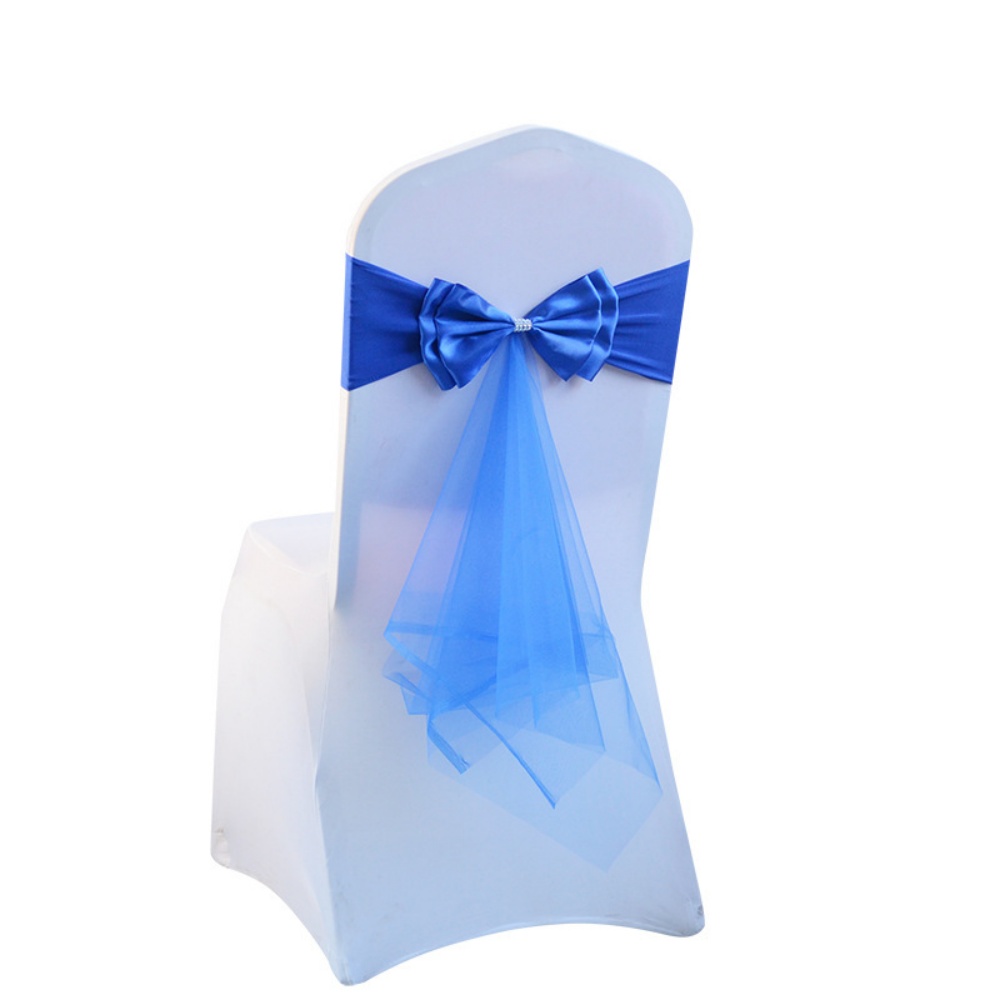 Stretch Bow Knot Customizable  - Chair Sash Organza ulasan dan harga
