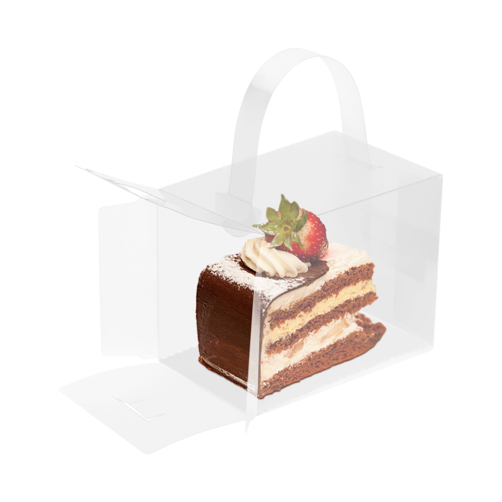 50 Pcs Clear Cake Boxes Set, P - Wedding Favor Box ulasan dan harga