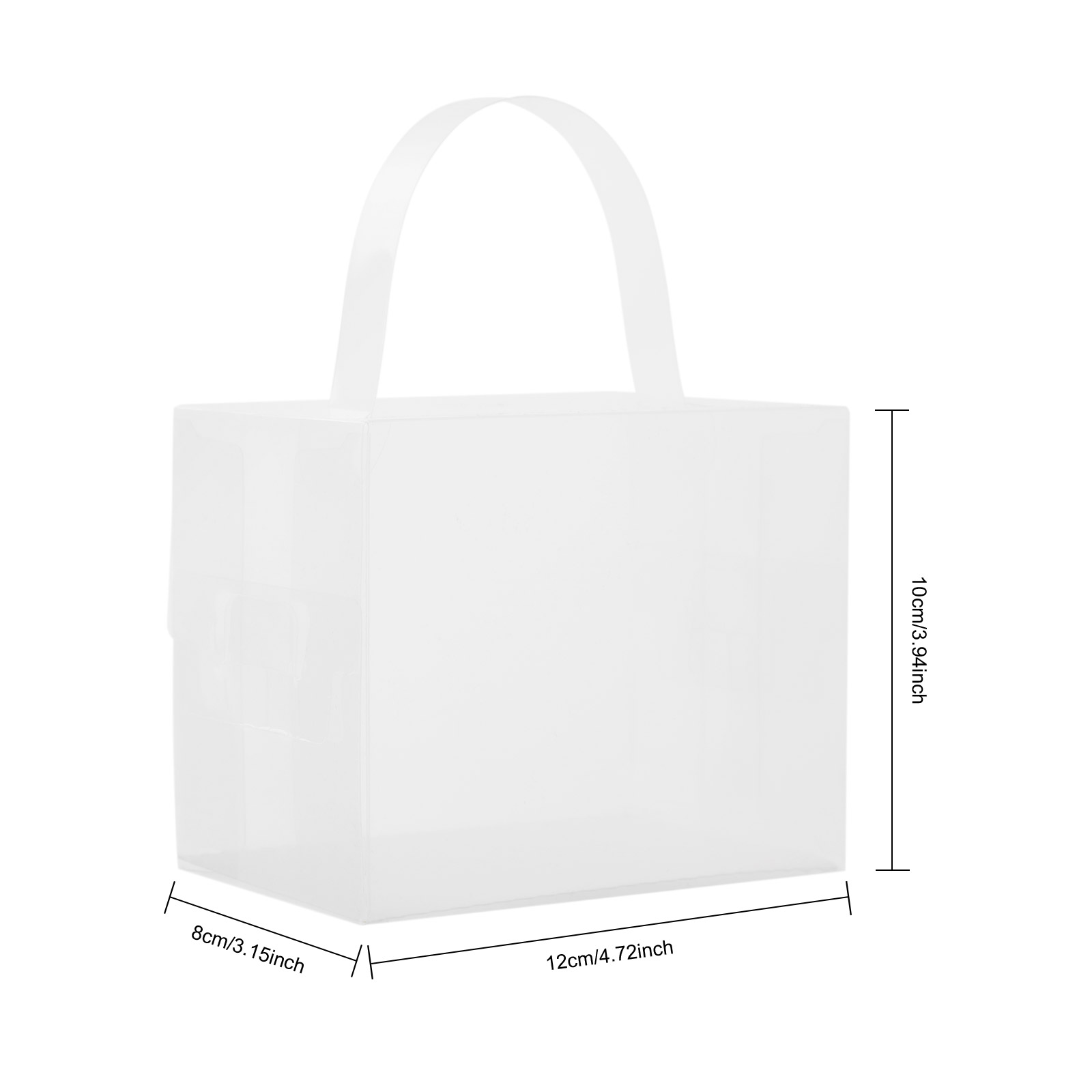 50 Pcs Clear Cake Boxes Set, P - Wedding Favor Box ulasan dan harga