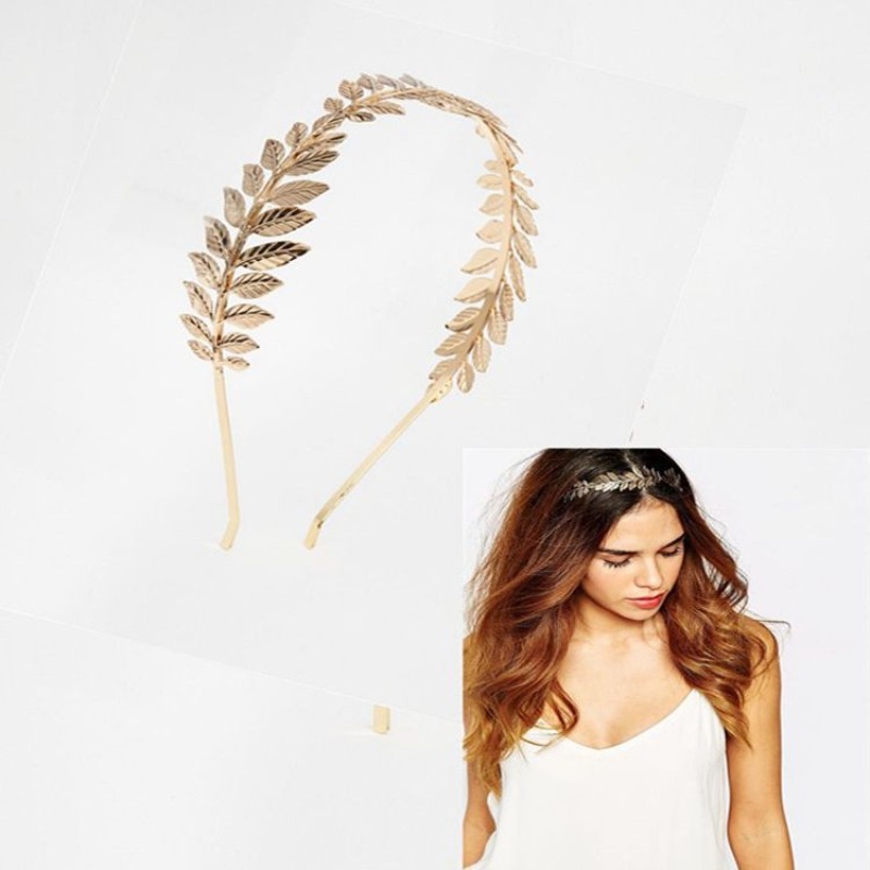 Baroque Golden Metal Leaf Head - Wedding Supply Store ulasan dan harga