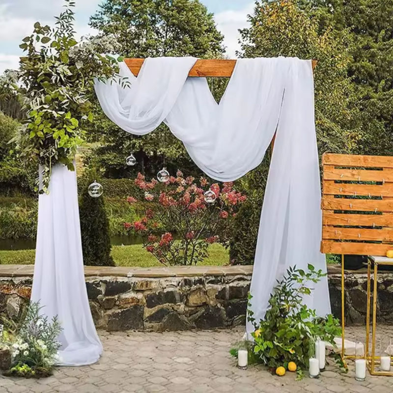 5/10M Sheer Crystal Wedding Tu - Chair Sash Organza ulasan dan harga