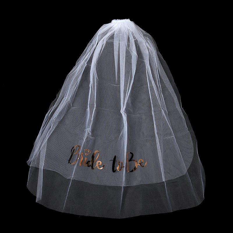 Bride To Be Veil Rose Gold Hen - Wedding Supply Store ulasan dan harga