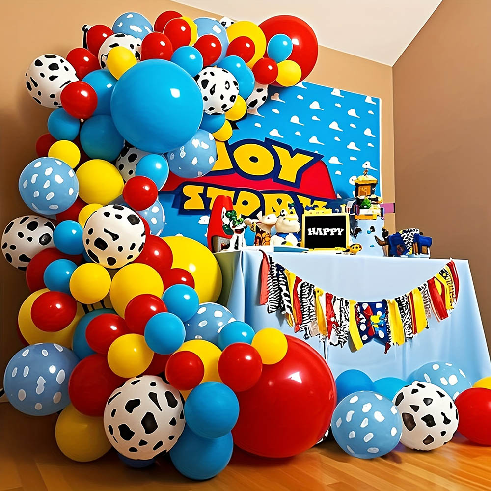1set Story Balloon Yellow Blue - Wedding Day Supply Kit ulasan dan harga