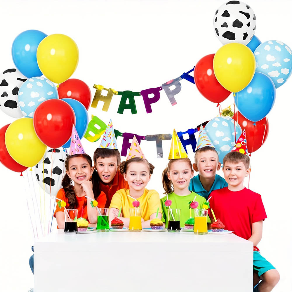 1set Story Balloon Yellow Blue - Wedding Day Supply Kit ulasan dan harga