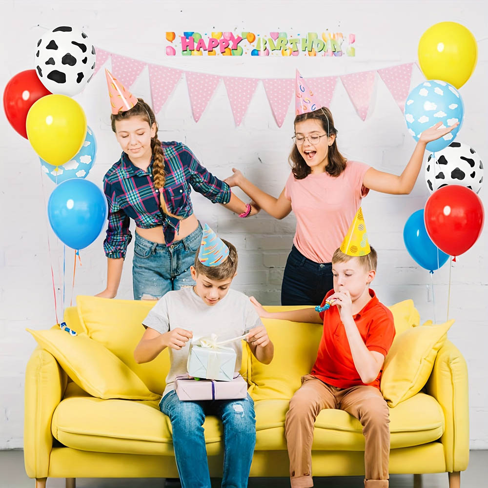 1set Story Balloon Yellow Blue - Wedding Day Supply Kit ulasan dan harga