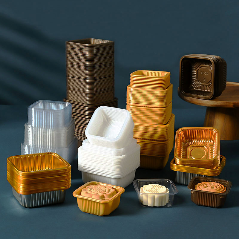 100pcs Mooncake Plastic Tray P - Wedding Cake Supply ulasan dan harga