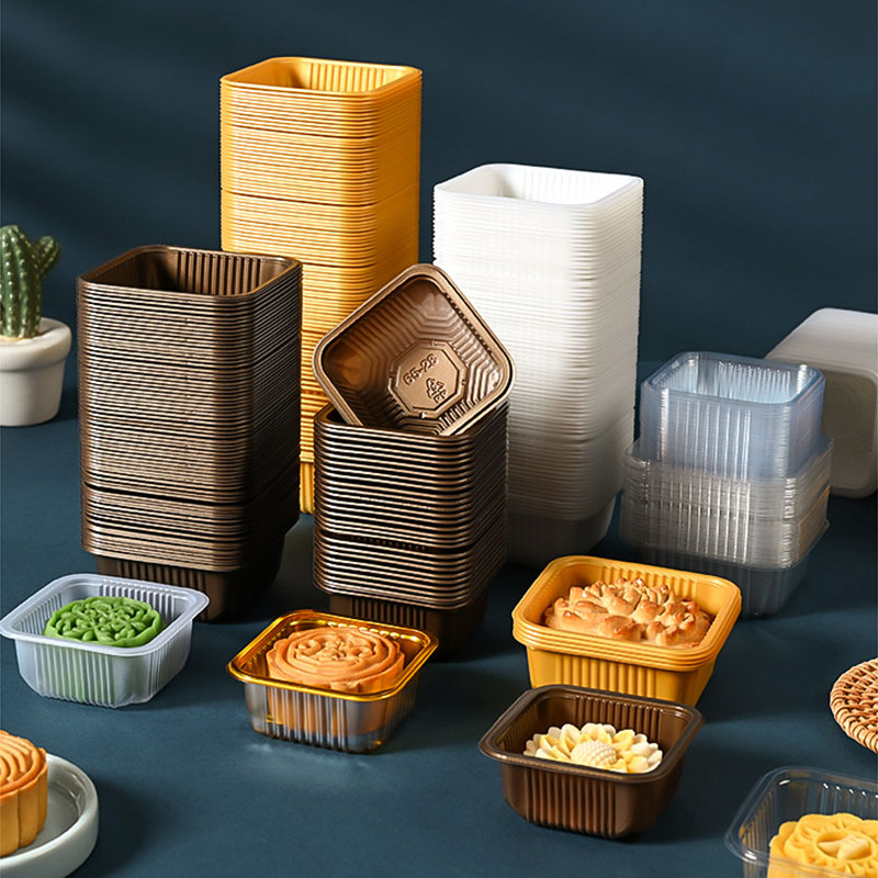 100pcs Mooncake Plastic Tray P - Wedding Cake Supply ulasan dan harga